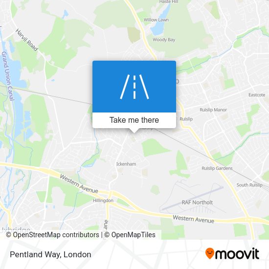 Pentland Way map