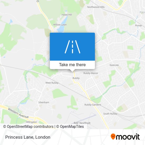 Princess Lane map