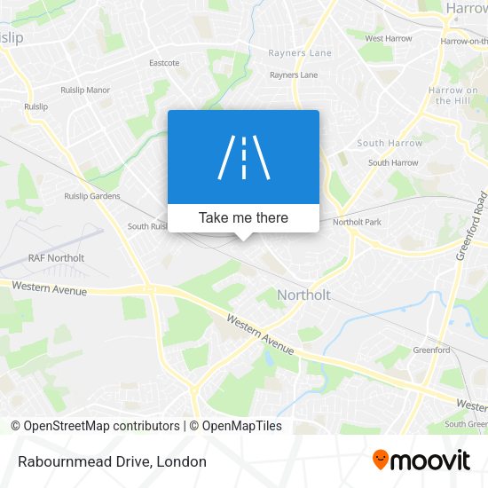 Rabournmead Drive map