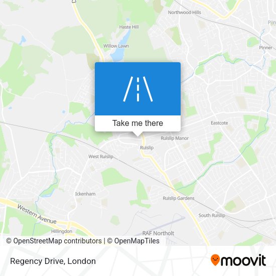 Regency Drive map
