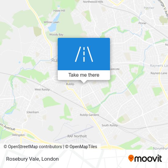 Rosebury Vale map