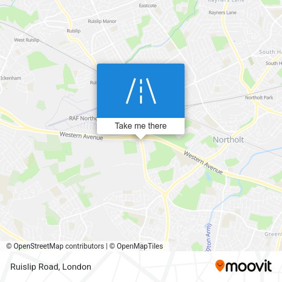 Ruislip Road map