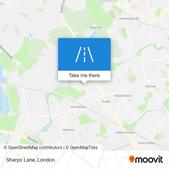 Sharps Lane map