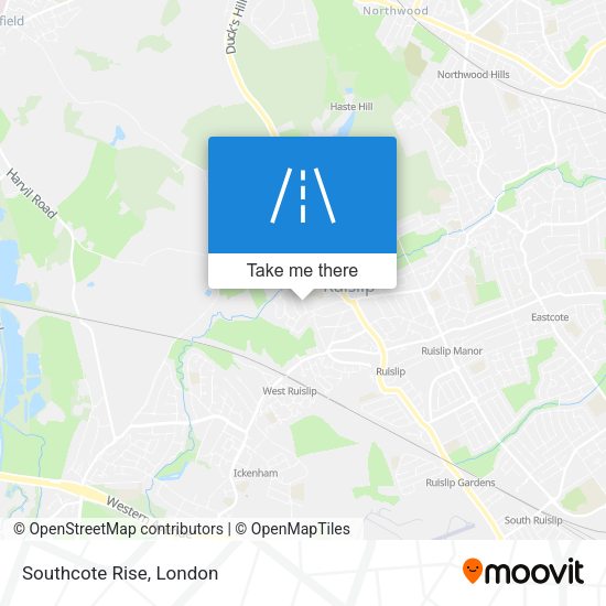 Southcote Rise map