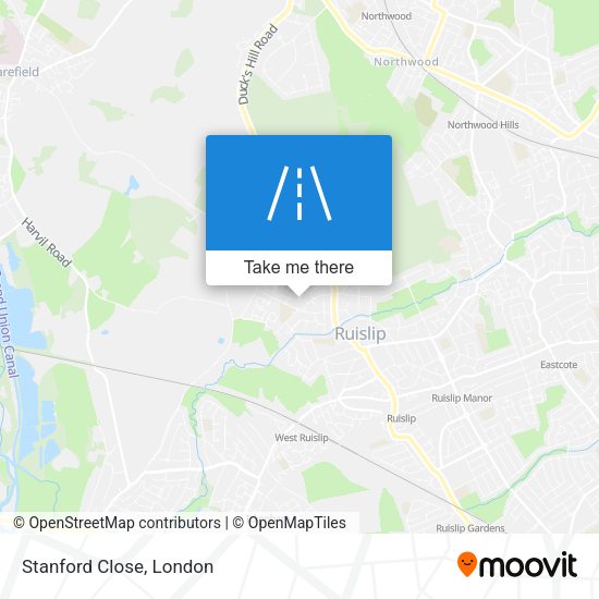 Stanford Close map