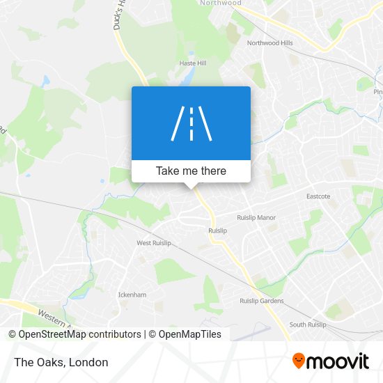 The Oaks map