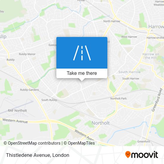 Thistledene Avenue map