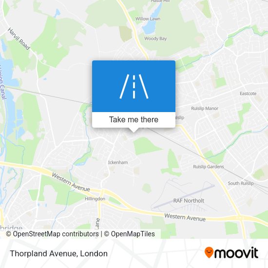 Thorpland Avenue map