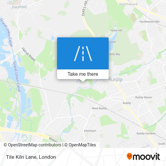 Tile Kiln Lane map