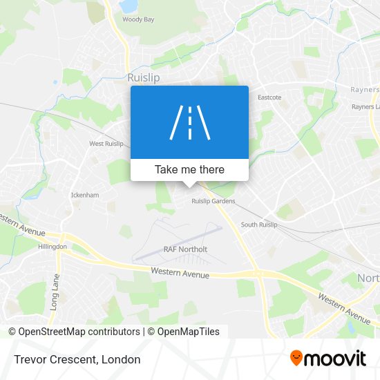 Trevor Crescent map