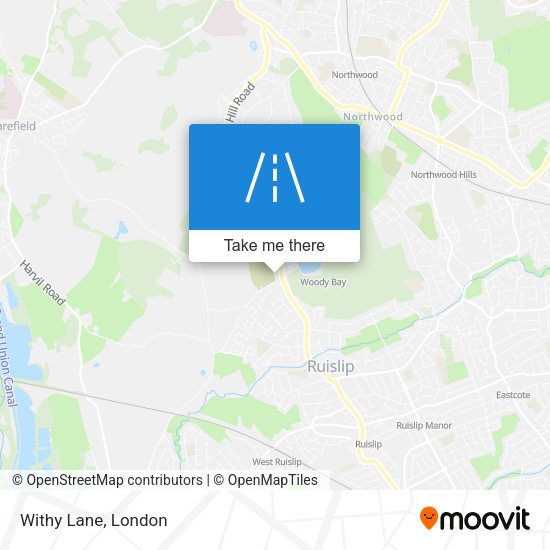 Withy Lane map