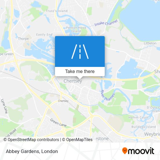 Abbey Gardens map