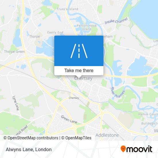 Alwyns Lane map