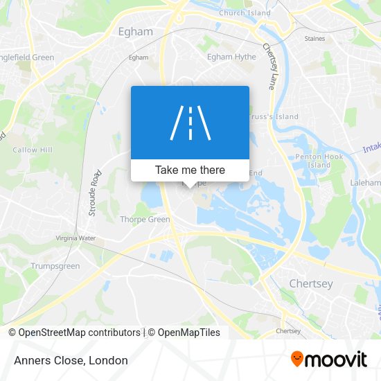Anners Close map