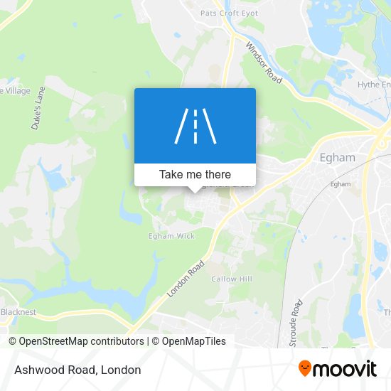 Ashwood Road map