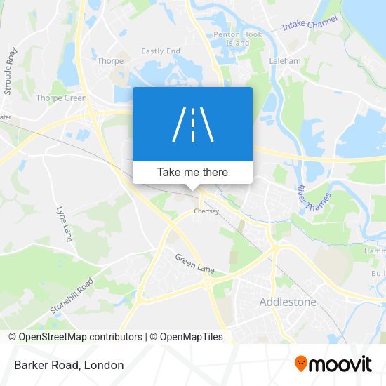 Barker Road map