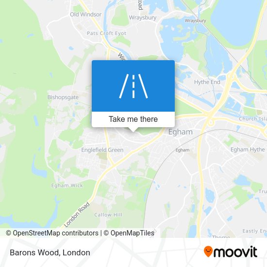 Barons Wood map