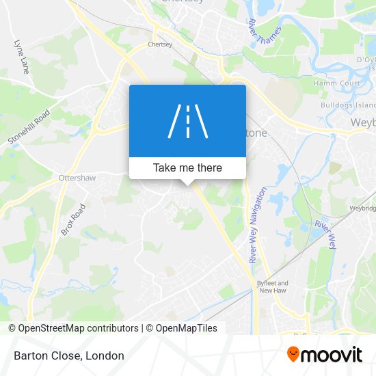 Barton Close map