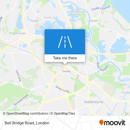 Bell Bridge Road map