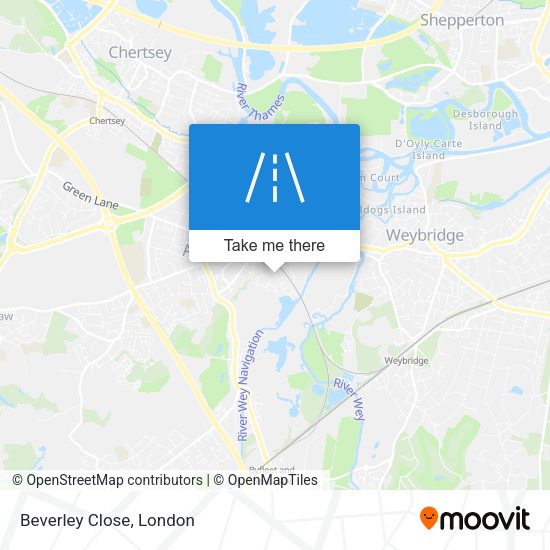 Beverley Close map