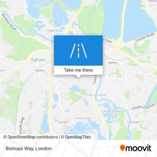Bishops Way map