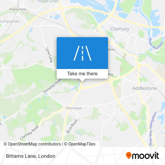 Bittams Lane map