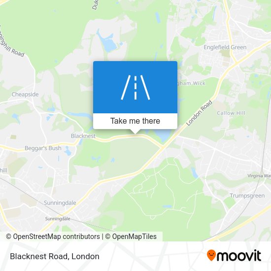 Blacknest Road map