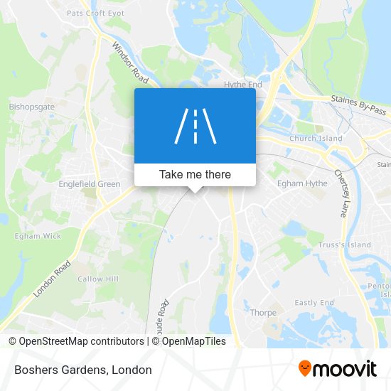 Boshers Gardens map