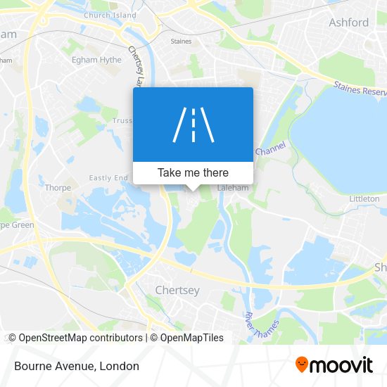 Bourne Avenue map