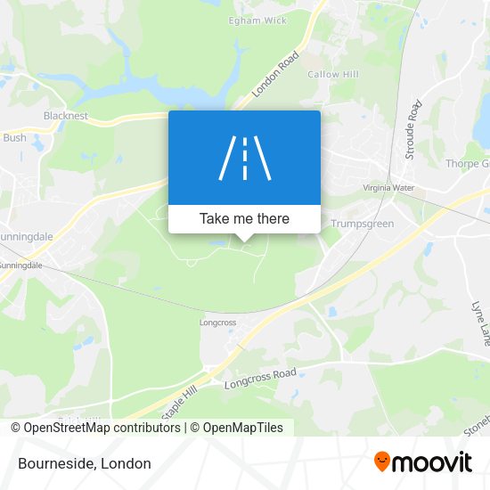 Bourneside map