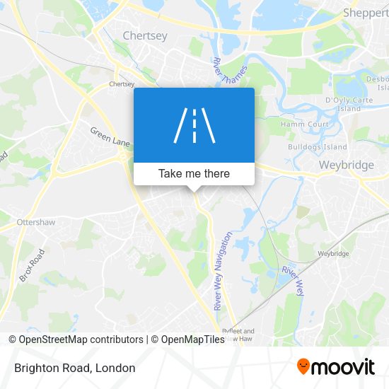 Brighton Road map
