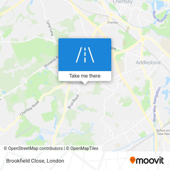 Brookfield Close map