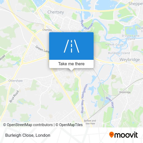 Burleigh Close map