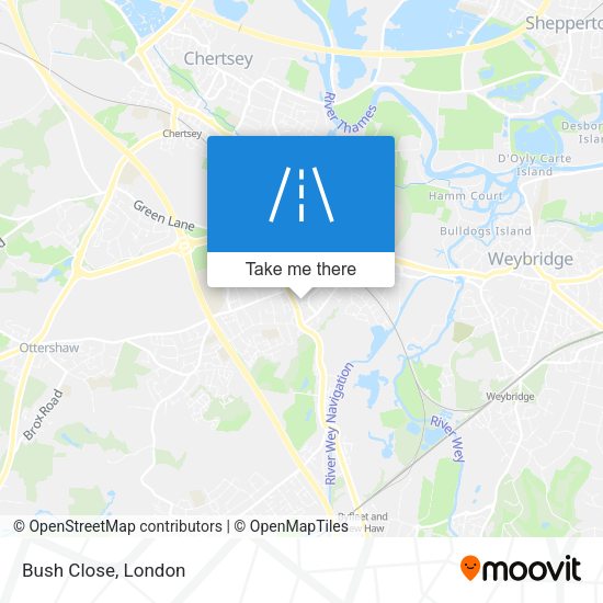 Bush Close map