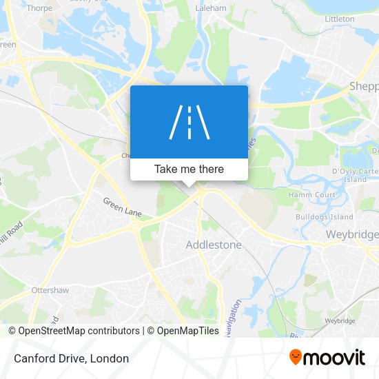 Canford Drive map