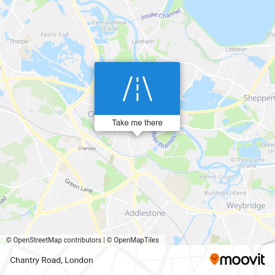 Chantry Road map