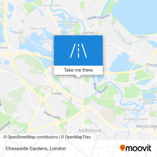Chaseside Gardens map