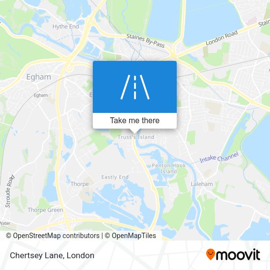 Chertsey Lane map