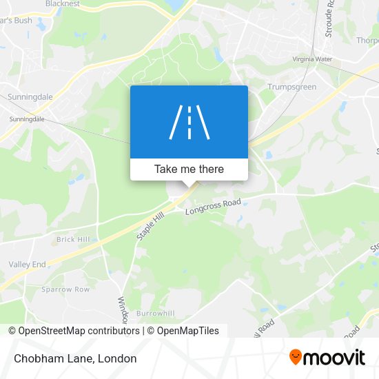 Chobham Lane map