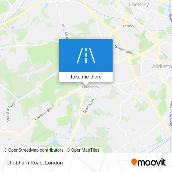 Chobham Road map
