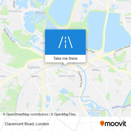 Claremont Road map