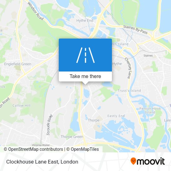 Clockhouse Lane East map