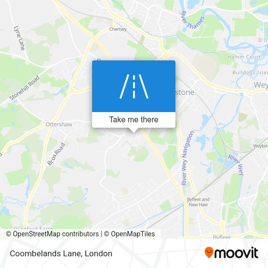 Coombelands Lane map