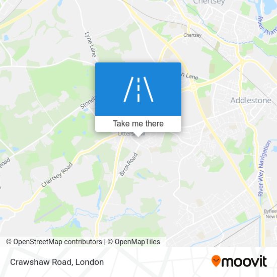Crawshaw Road map