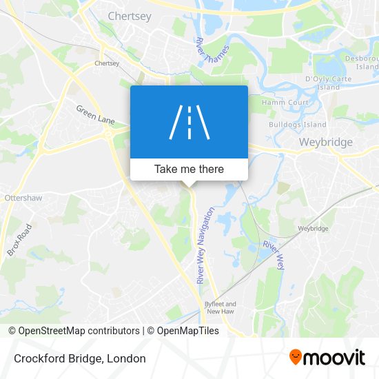 Crockford Bridge map