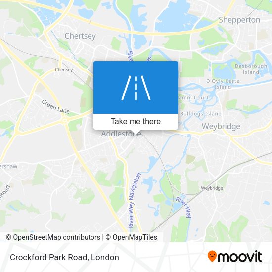 Crockford Park Road map