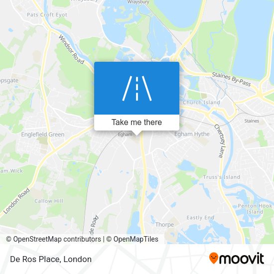 De Ros Place map