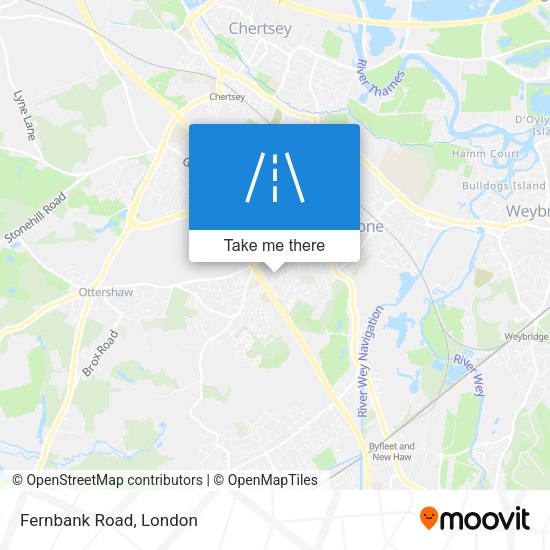 Fernbank Road map