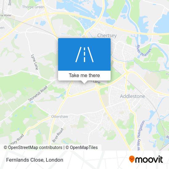 Fernlands Close map