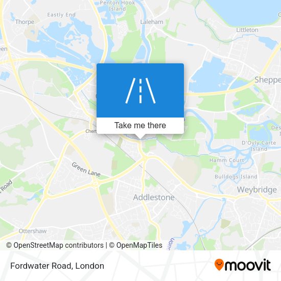 Fordwater Road map